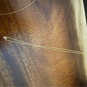 Vrai baguette diamonds 14k gold